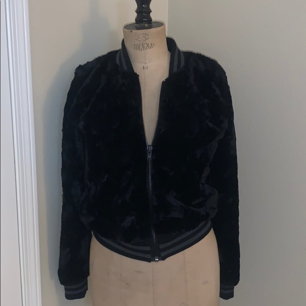 Bailey44 faux fur bomber